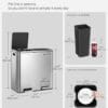 61eyphm3z-L._AC_SL1500_.jpg 2 x 8 Gallon (2 x 30 L) Garbage Can for Kitchen