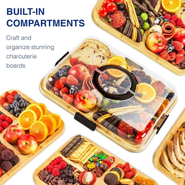 91g7furL1TL._AC_SL1500_.jpg Charcuterie Board with Clear Lid