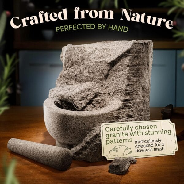 91zSEurR13L._SL1500_.jpg ChefSofi 1.5 Cup-Capacity Mortar and Pestle Set