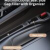 2 Pack Car Seat Gap Filler Organizer Black