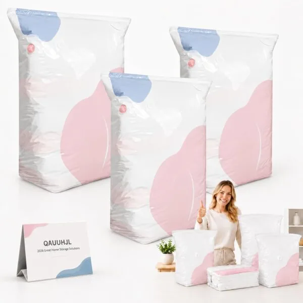 3 PACK No-Pump Vacuum Storage Bags-Free Shipping