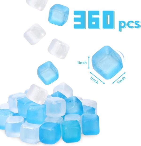 Reusable Ice Cubes for Camping, 360 Pack, 12 lbs