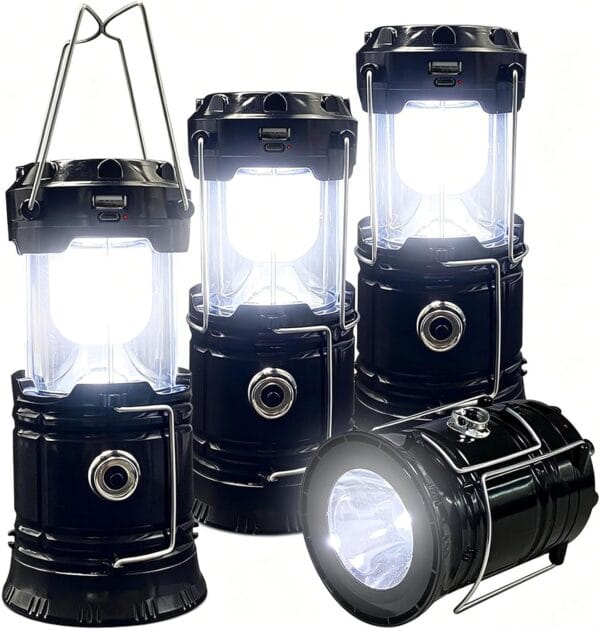 71fAPuDi5lL._AC_SL1500_ Last Day Sale 4 Pcs Collapsible LED Camping Lanterns Lightweight Waterproof Solar-Free Shipping